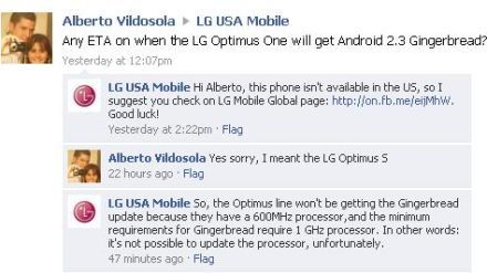 Android 2.3: nincs minimum hardverkövetelmény  