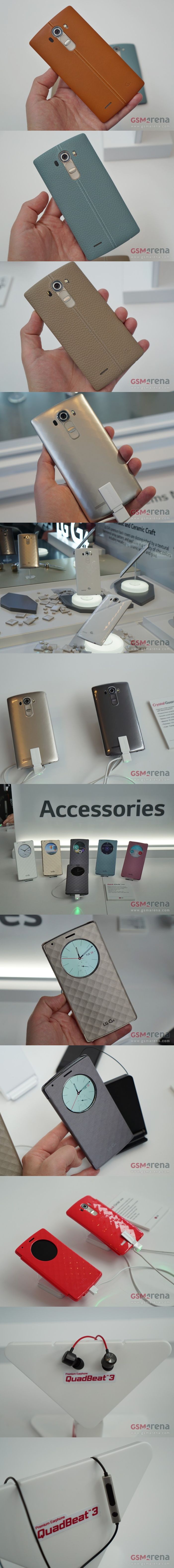 Fotókon az LG G4 gyári kiegészítői