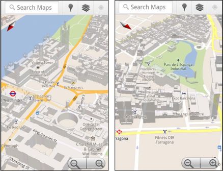 Új 3D épületek a Google Maps-ben