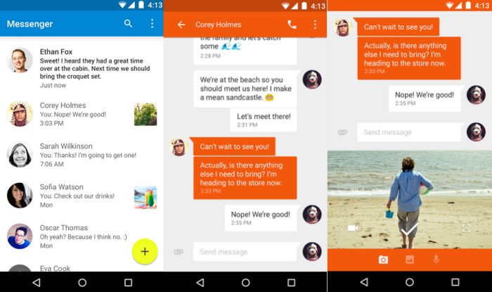 Messenger: az új Google üzenetküldő app