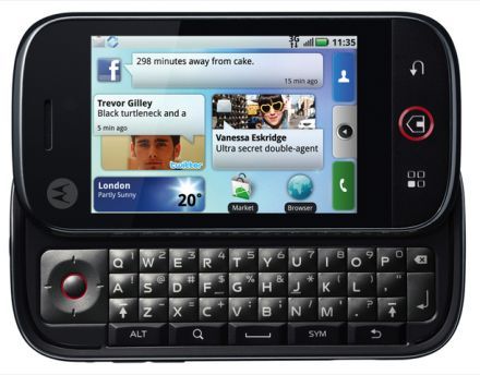 MotoBLUR a T-Mobile G1-en