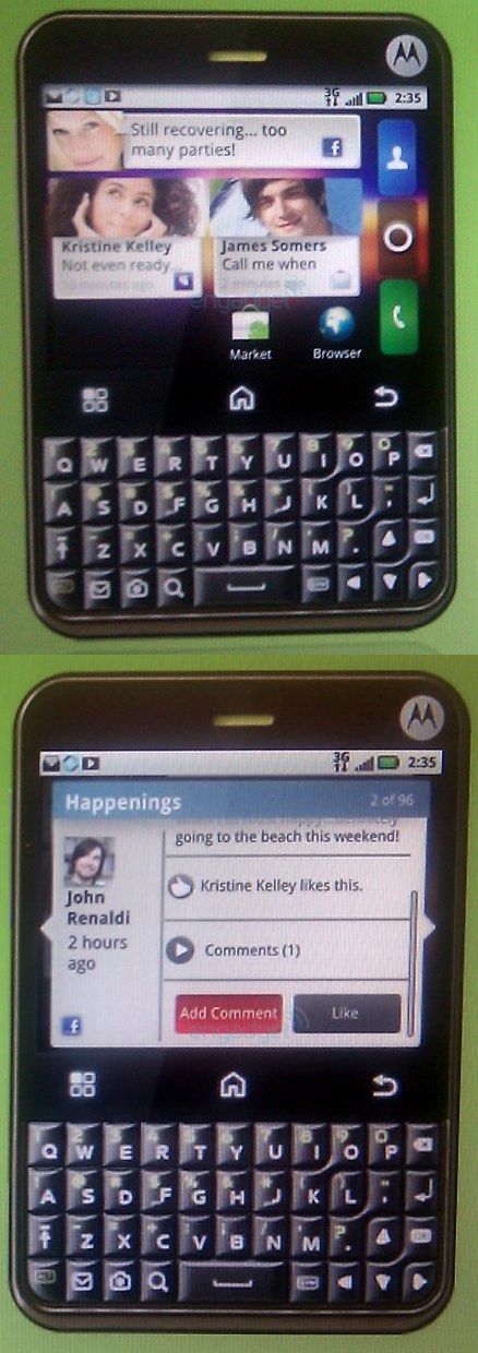 Motorola Charm: egy androidos négyzetmobil