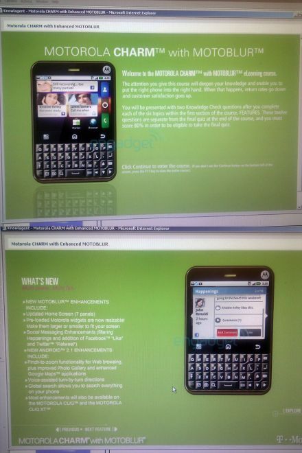 Motorola Charm: egy androidos négyzetmobil