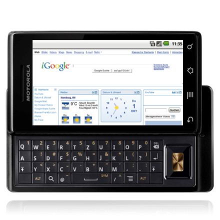 Ingyen van a Motorola Milestone