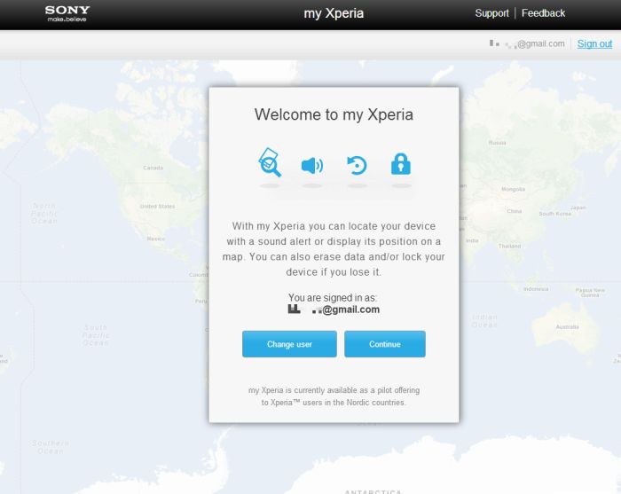 My Xperia My Xperia: a mobilőrző