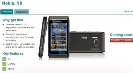 Nokia N8 a Vodafone-nál