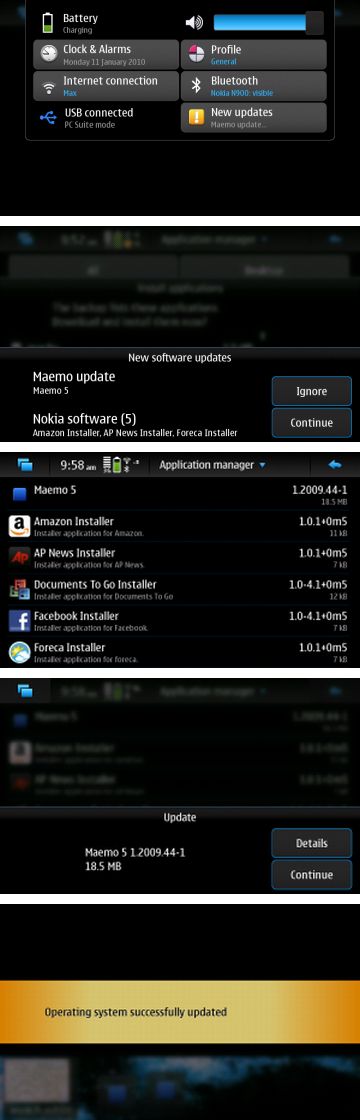 Nokia N900 frissítés érkezett