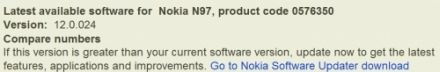 Nokia N97 Új Nokia N97 firmware érkezett