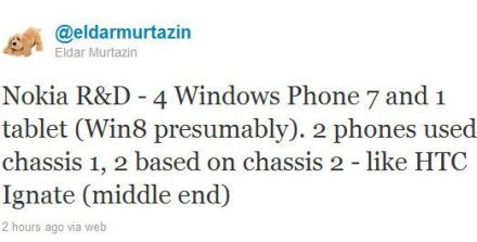 Négy Windows Phone Nokia és egy nettábla készülõben