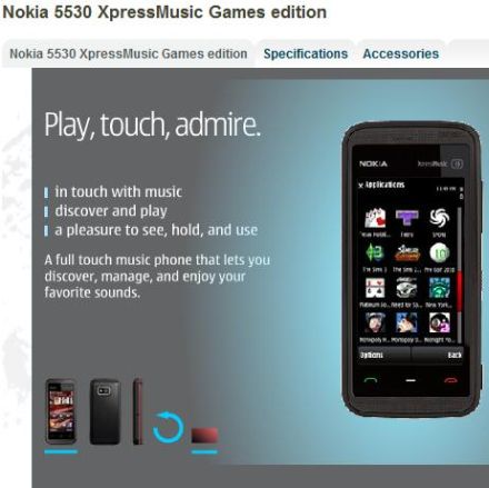 Nokia 5530 XpressMusic Games Edition