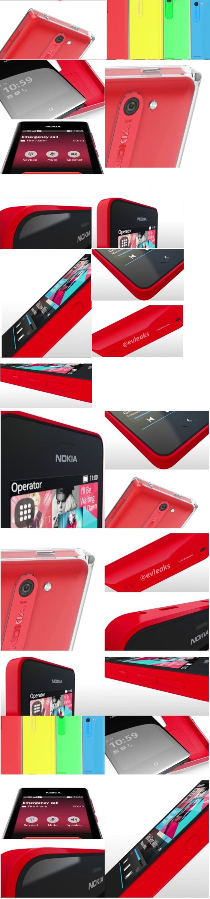 Nokia Asha mobilok hajlított üveggel