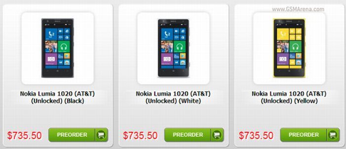 Előrendelhető a Nokia Lumia 1020 725 dolláros áron