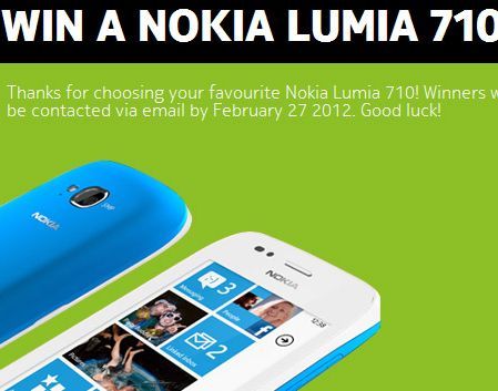 Nyerd meg az egyik Nokia Lumia 710-et!