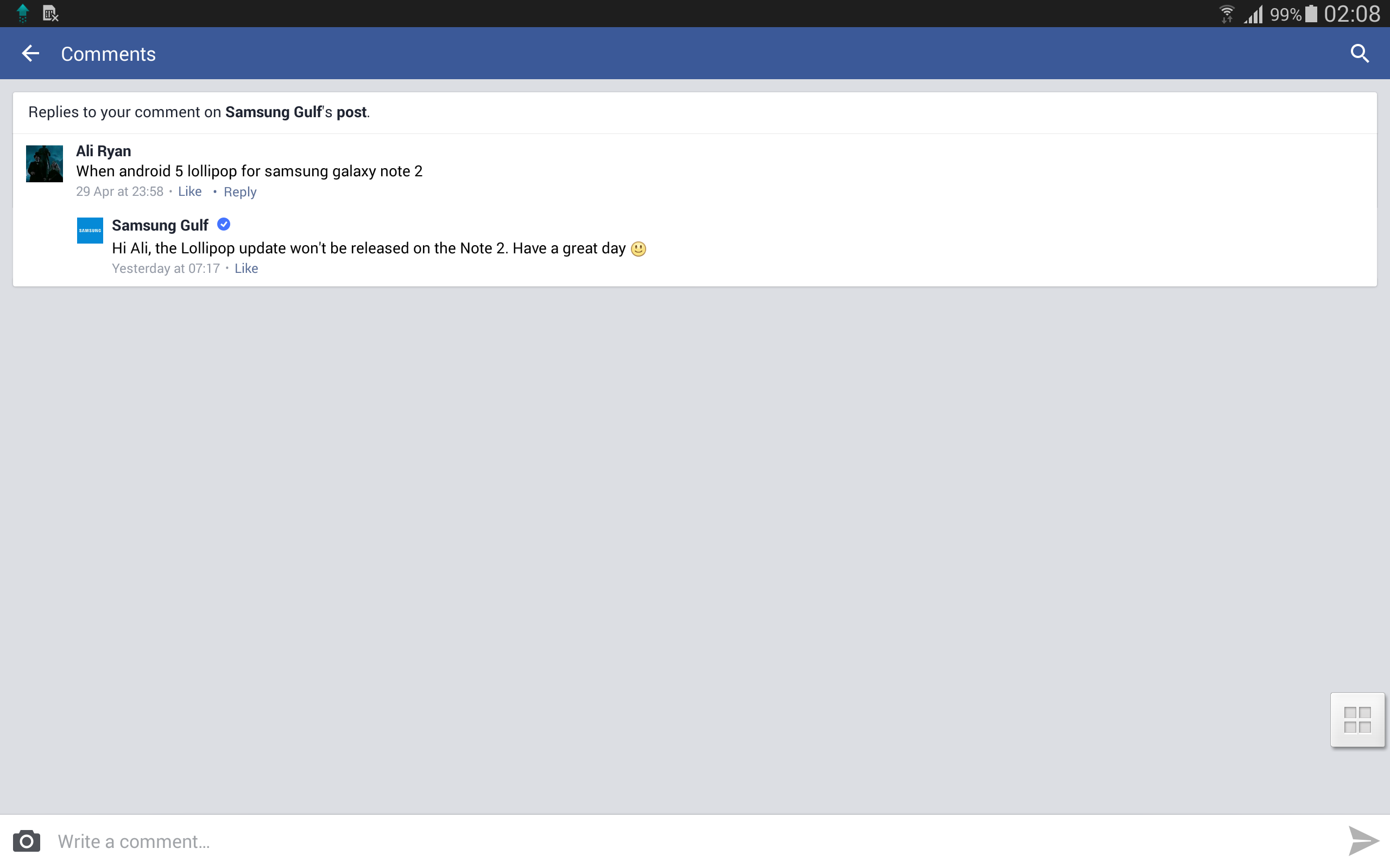 Samsung Galaxy Note 2: nem lesz Lollipop