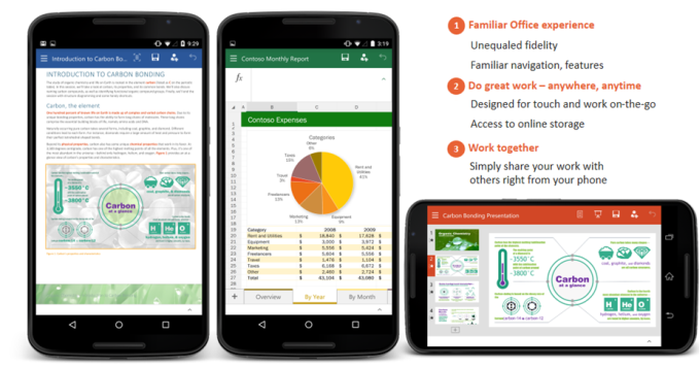 Microsoft Office for Android Ingyen letölthetõ az Office preview