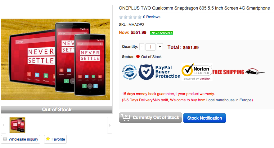 Kiszivárgott OnePlus Two részletek!