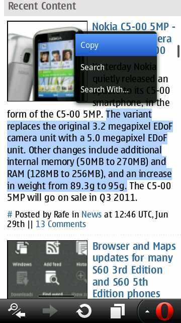 Új Opera böngészők érhetők el mobilra