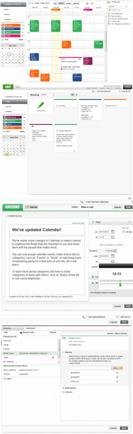 Ovi Calendar Symbian mobilokhoz