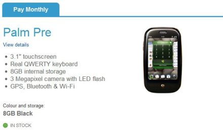 Palm Pre ingyen a briteknél
