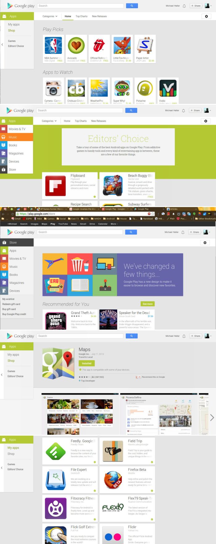 Google Play Megújult a Google Play