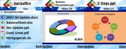Bemutatkozik az érintõképernyõs QuickOffice 2007 