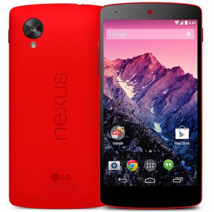 Hivatalosan is itt a piros Google Nexus 5