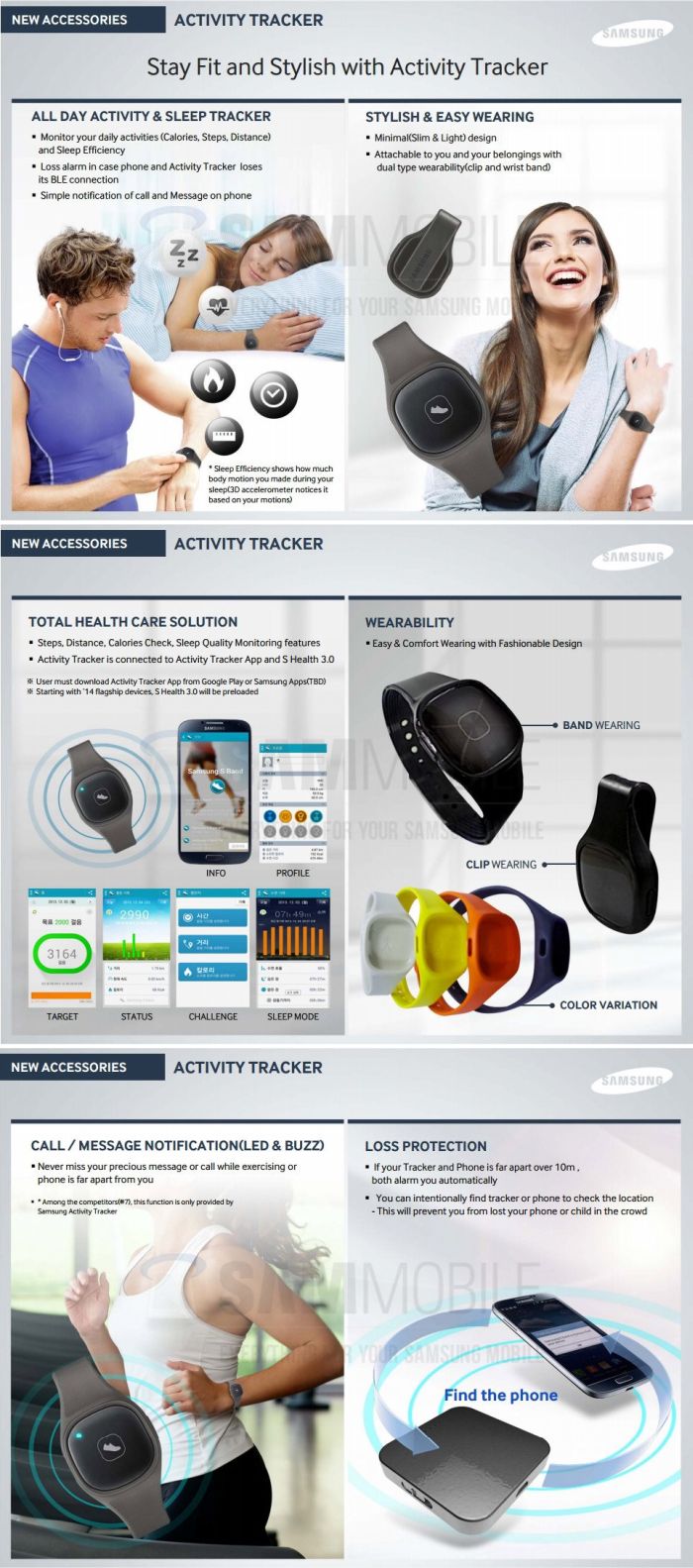 Így néz ki a Samsung S Band karkötő