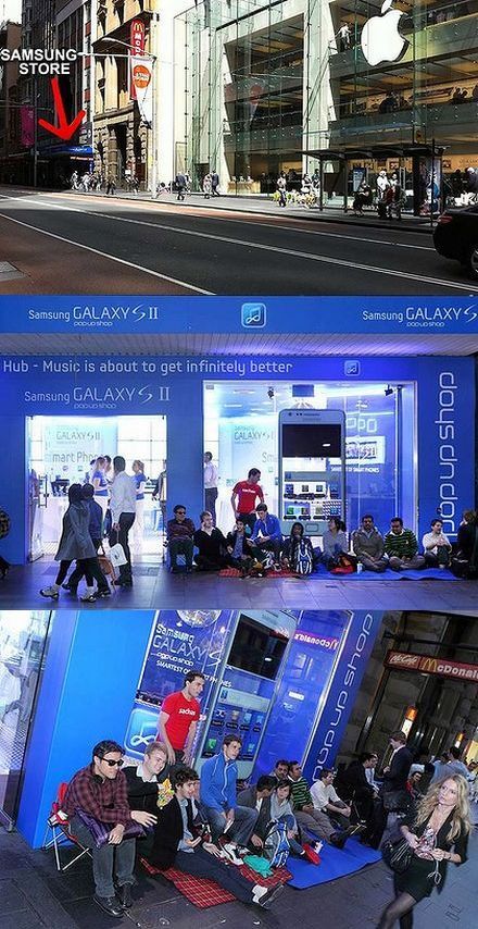Ingyen Galaxy S II-ért táboroztak a rajongók