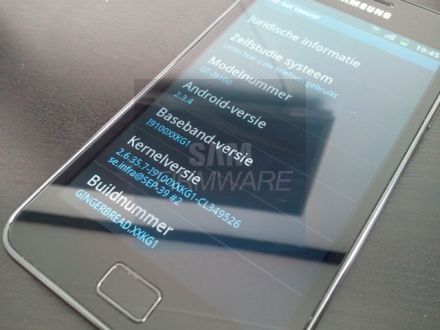 Android 2.3.4 Galaxy S II-re is