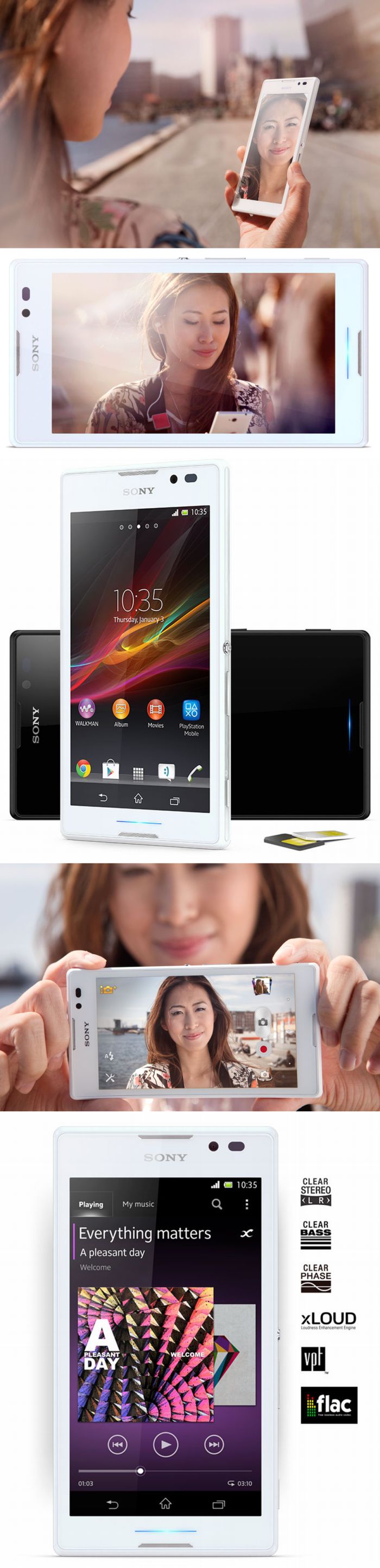 Sony Xperia C: dual SIM, 5 col, MediaTek processzor