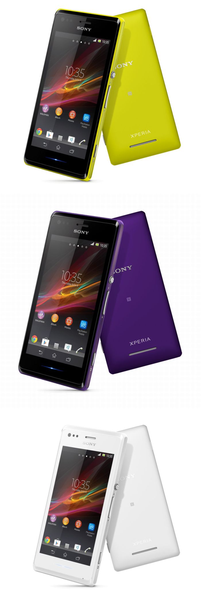 Sony Xperia M Sony Xperia M: középszint Exmor RS kamerával