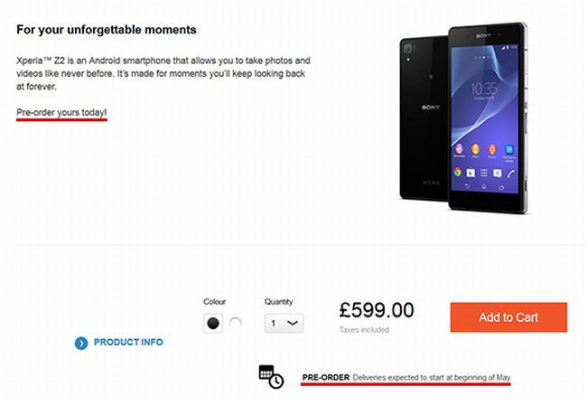 Tovább késik a Sony Xperia Z2 megjelenése