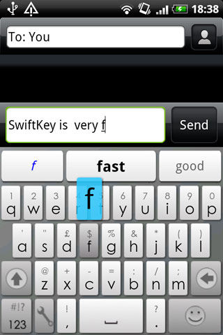 Swiftkey, a továbbfejlesztett virtuális billentyûzet