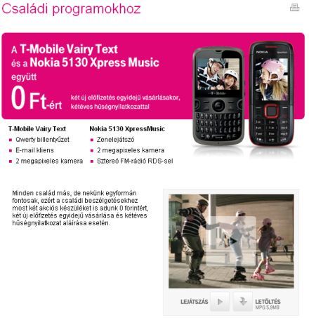 Két mobil ingyen a T-Mobile-tól