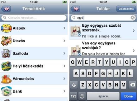 Útikalauz 23 nyelven iPhone, iPad és iPod tulajdonosoknak