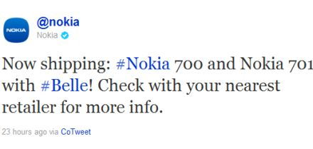 Érkeznek az első Nokia 700 és Nokia 701 szállítmányok