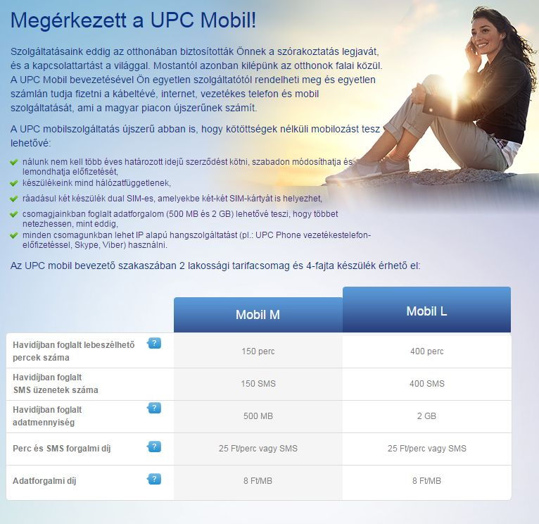 A UPC beszállt a mobil piacra és itt a free Wi-Fi is