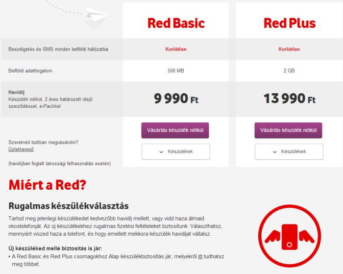 Tízezerért ingyen duma a Vodafone-tól is