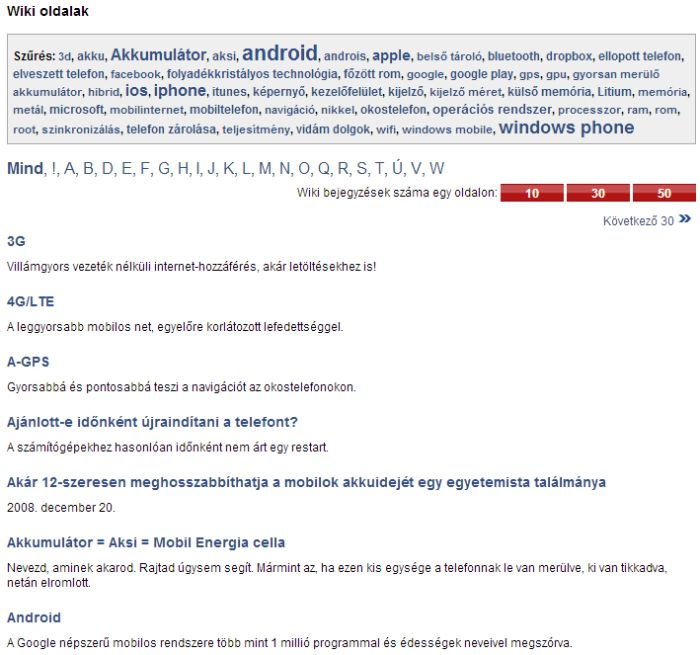 Wiki Tudj meg mindent! Wiki a Telefongurun