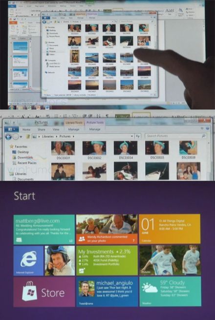 Videón a nettáblákra szánt Windows 8