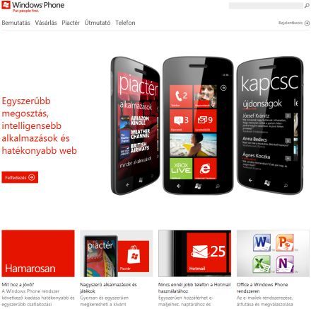 Windows Phone Marketplace már a weben is