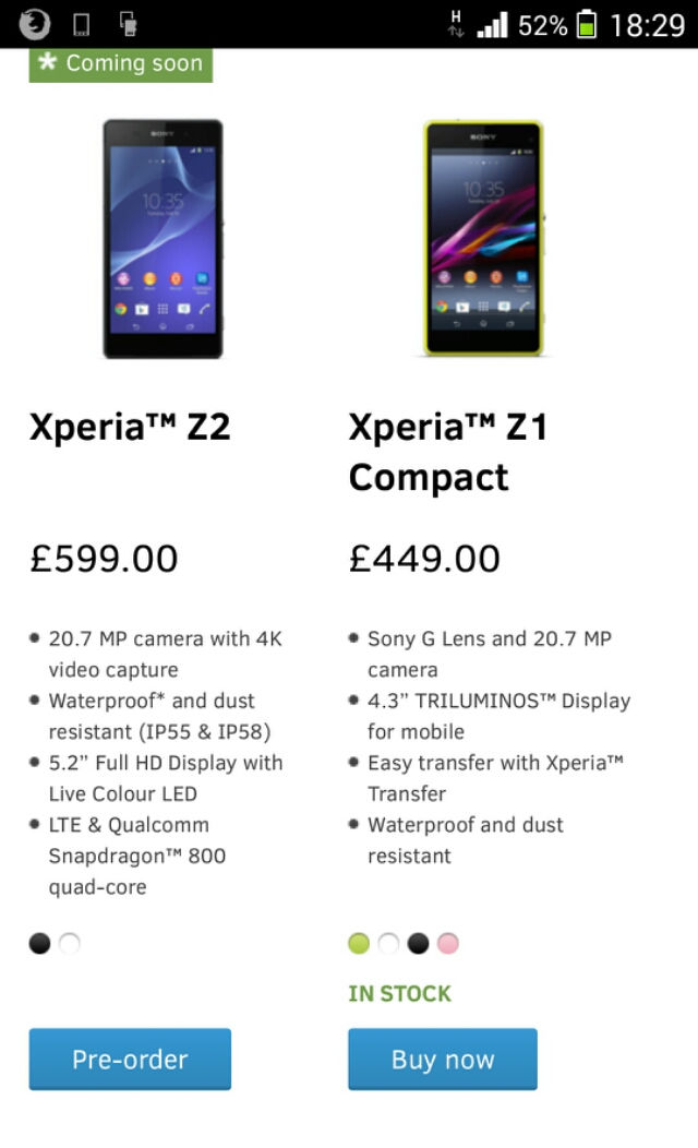 Tovább késik a Sony Xperia Z2 megjelenése