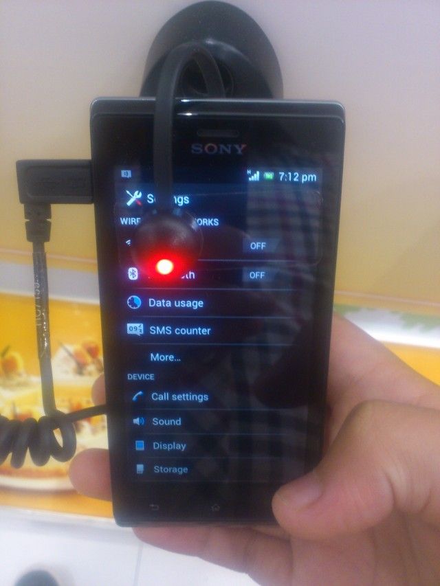 SMS számláló a Sony Xperia J-ben   