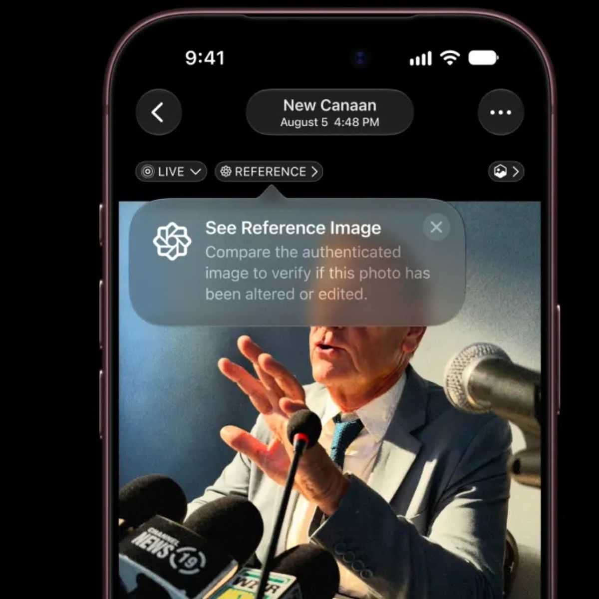 Az Apple új funkciója megmutathatja, hogy egy iPhone-fotót manipulált-e az AI