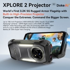 Blackview XPLORE 2 Projector: a világ első, beépített projektoros 5G strapatelefonja