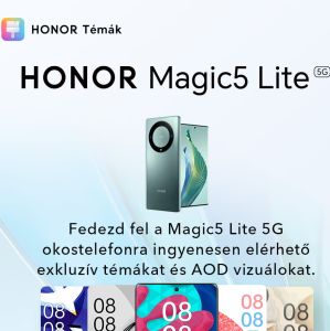Ajándékok járnak a Honor Magic5 Lite-hoz