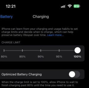 Az iOS 18 hamarosan lehetővé teszi, hogy saját töltési korlátot állítson be 