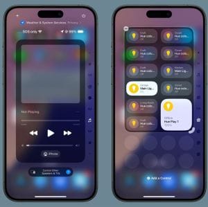 iOS 18: több oldal hozzáadása a Vezérlőközponthoz