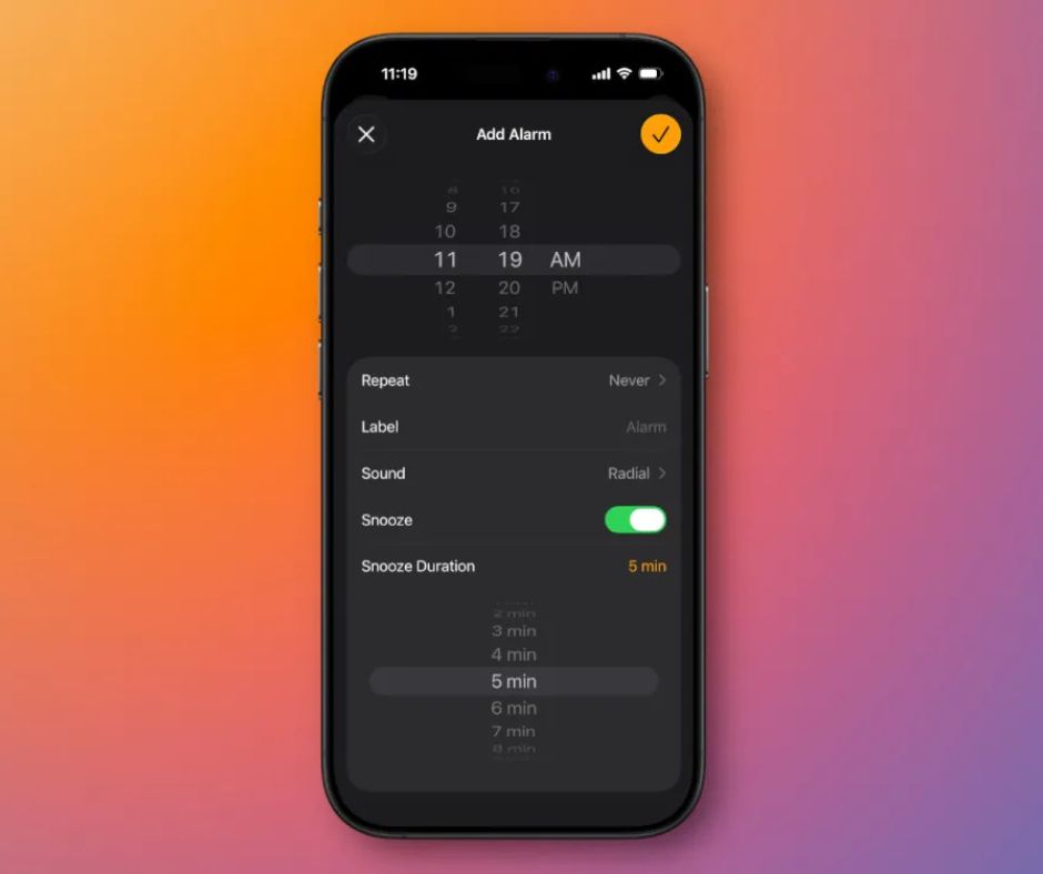 iOS 26: Végre szabadon állítható az iPhone szundiidő