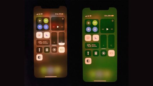 Zöldülnek iPhone 11 kijelzők